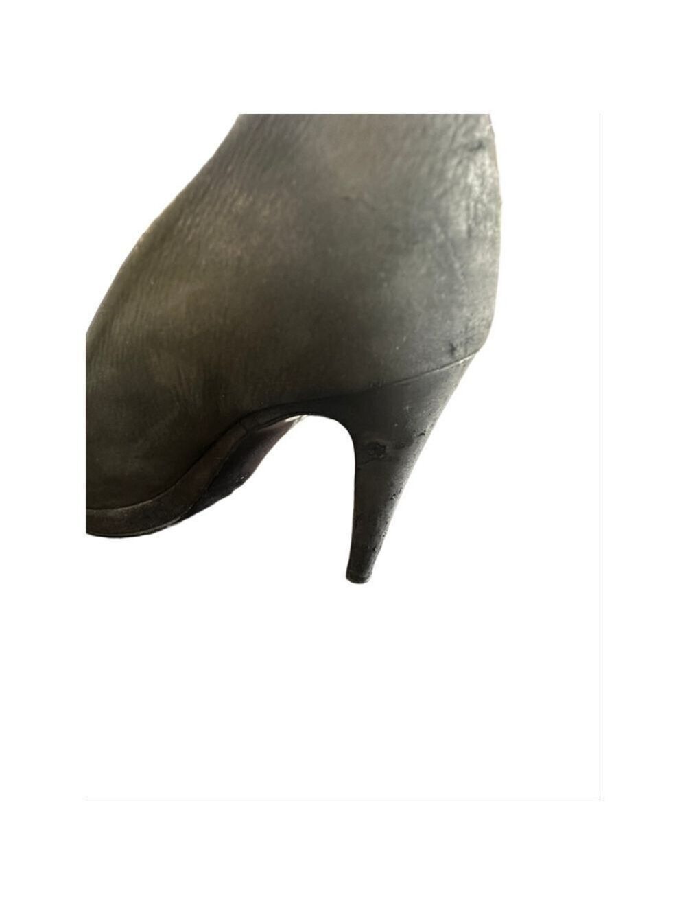 Chanel Black Nubuck Leather Cap Toe Pumps 37C - Picture 9 of 15
